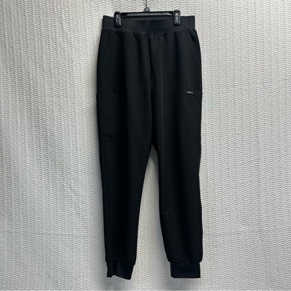 spirit / black scrub jogger pants size small